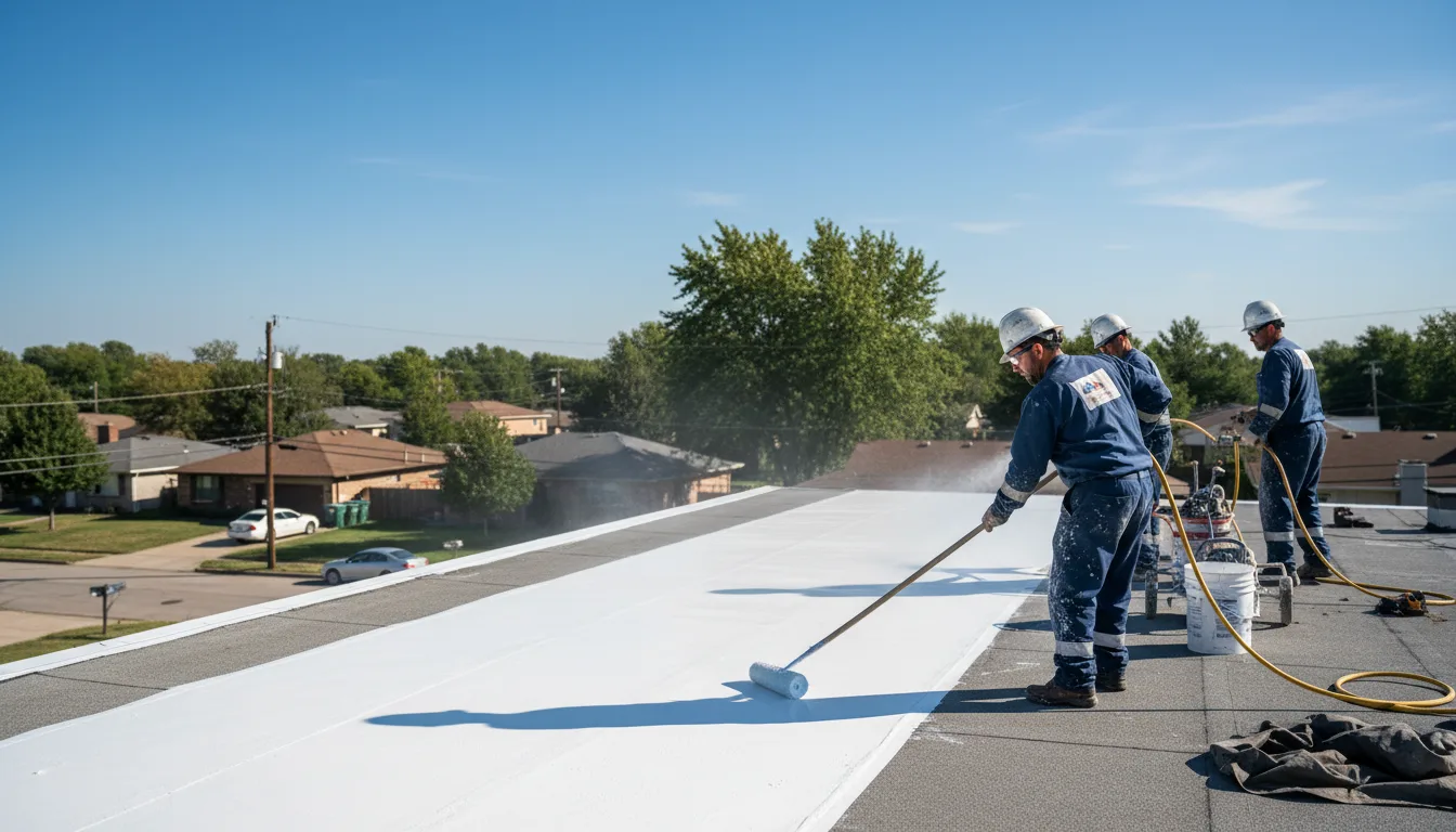 Commercial roof coating in Depew, NY near me